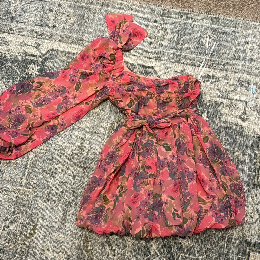 For Love & Lemons Annie One Shoulder Dress, size medium